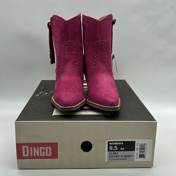 1541- Dingo Suede Ankle Women's Boots Size 9.5 M NWT - Picture 8 of 10